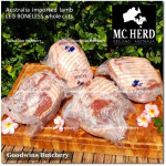 Lamb LEG BONELESS frozen whole cuts +/- 3 kg/pc (price/kg) brand Australia MIDFIELD